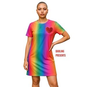 IRON FIST SOMEWHERE RAINBOW DRESS WOMEN COLOR MULTI SIZE M